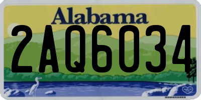 AL license plate 2AQ6034