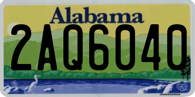 AL license plate 2AQ6040