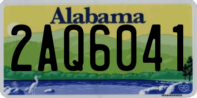 AL license plate 2AQ6041
