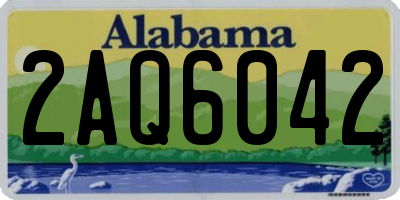 AL license plate 2AQ6042