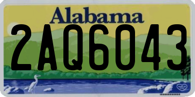 AL license plate 2AQ6043