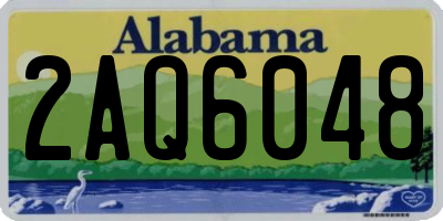 AL license plate 2AQ6048