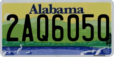 AL license plate 2AQ6050