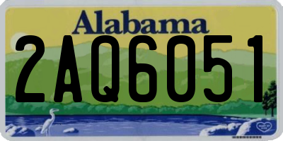 AL license plate 2AQ6051