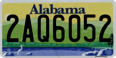 AL license plate 2AQ6052