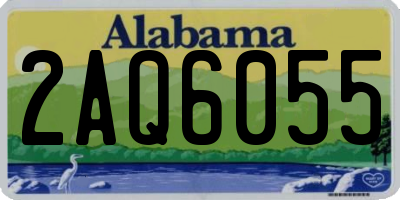 AL license plate 2AQ6055