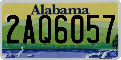 AL license plate 2AQ6057
