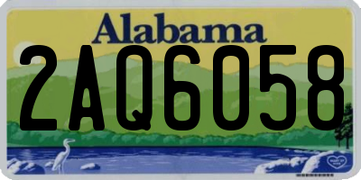 AL license plate 2AQ6058