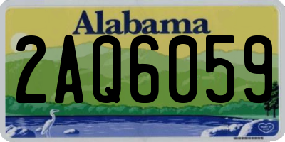 AL license plate 2AQ6059