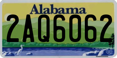 AL license plate 2AQ6062