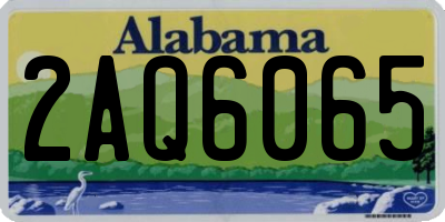 AL license plate 2AQ6065