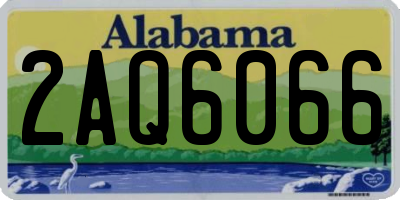 AL license plate 2AQ6066