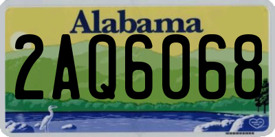 AL license plate 2AQ6068