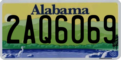 AL license plate 2AQ6069