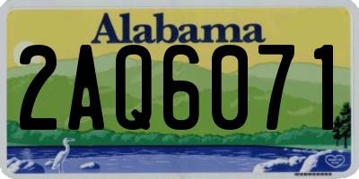 AL license plate 2AQ6071
