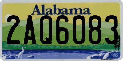 AL license plate 2AQ6083