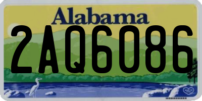 AL license plate 2AQ6086