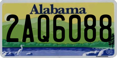 AL license plate 2AQ6088