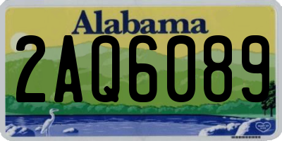AL license plate 2AQ6089
