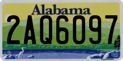 AL license plate 2AQ6097
