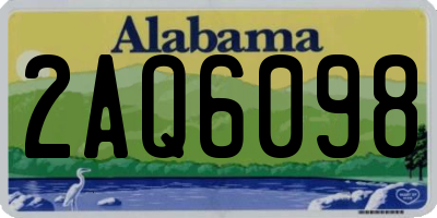 AL license plate 2AQ6098