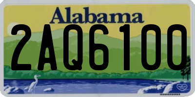 AL license plate 2AQ6100