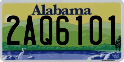 AL license plate 2AQ6101
