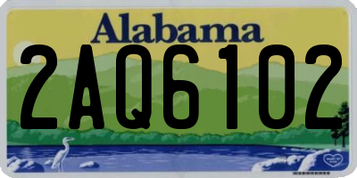 AL license plate 2AQ6102