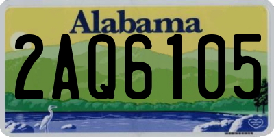 AL license plate 2AQ6105