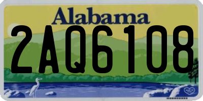 AL license plate 2AQ6108