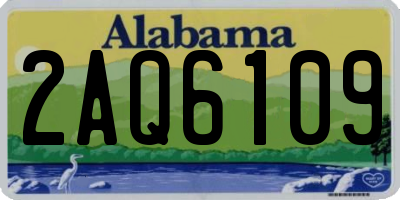 AL license plate 2AQ6109