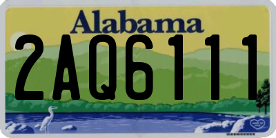 AL license plate 2AQ6111