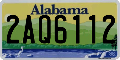 AL license plate 2AQ6112