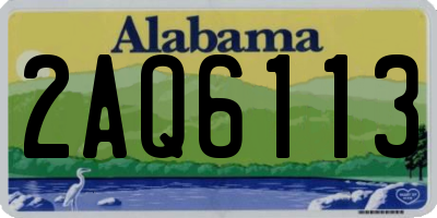 AL license plate 2AQ6113