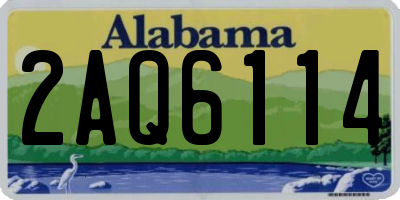AL license plate 2AQ6114