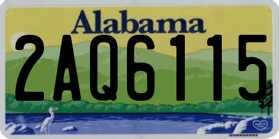 AL license plate 2AQ6115