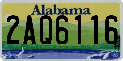 AL license plate 2AQ6116