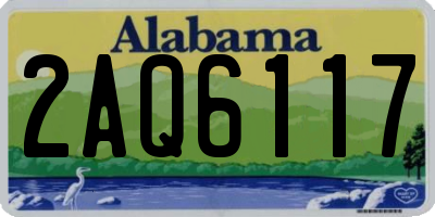 AL license plate 2AQ6117