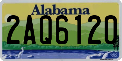 AL license plate 2AQ6120