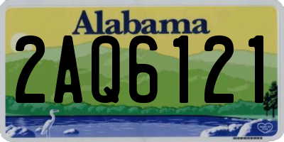 AL license plate 2AQ6121