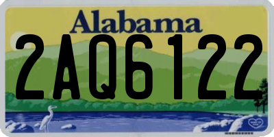 AL license plate 2AQ6122