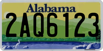 AL license plate 2AQ6123