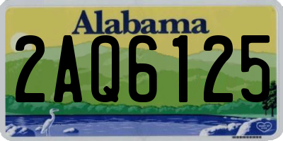 AL license plate 2AQ6125