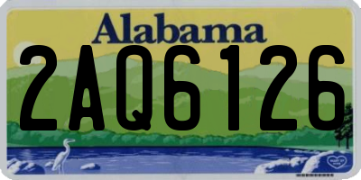 AL license plate 2AQ6126