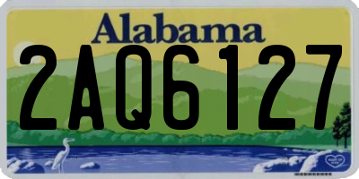 AL license plate 2AQ6127