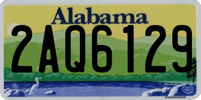 AL license plate 2AQ6129