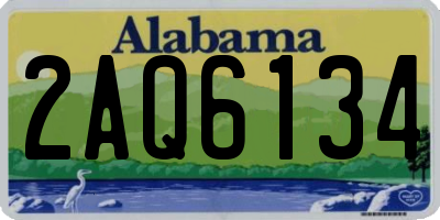 AL license plate 2AQ6134