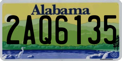AL license plate 2AQ6135