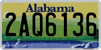 AL license plate 2AQ6136