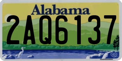 AL license plate 2AQ6137